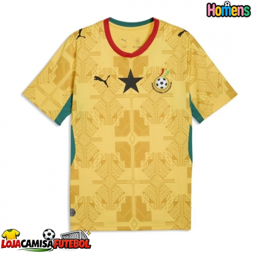 Camisa de Futebol Gana Equipamento Secundário Mundo 2026 Manga Curta